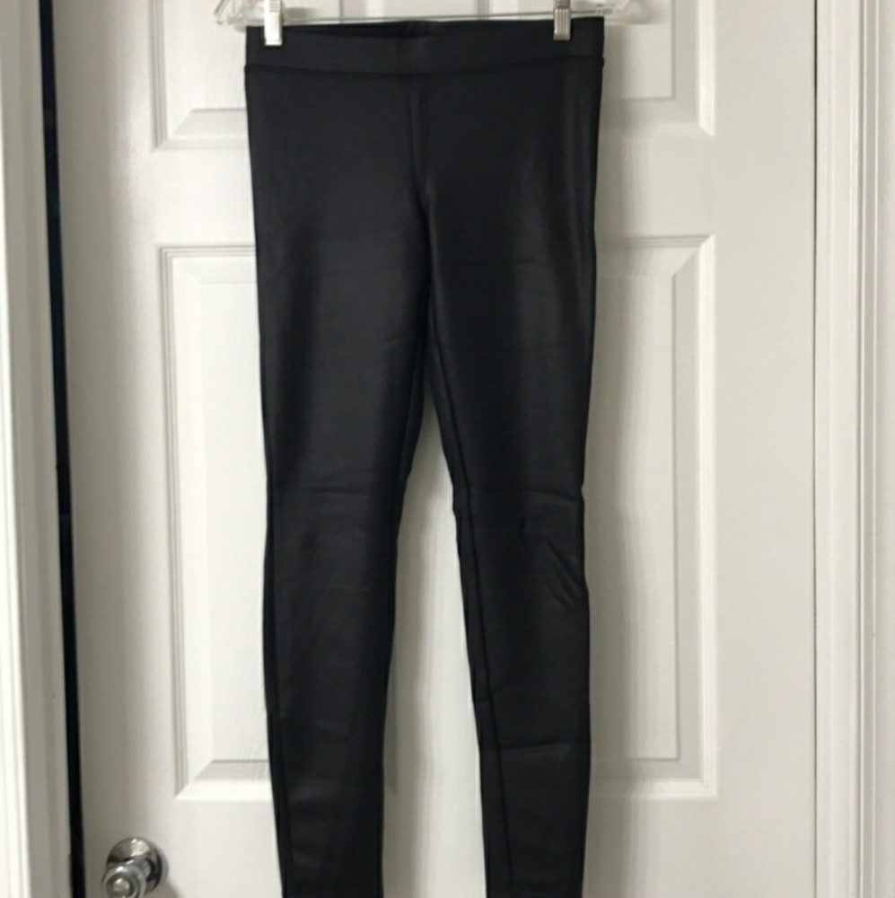 Black Express faux leather leggings